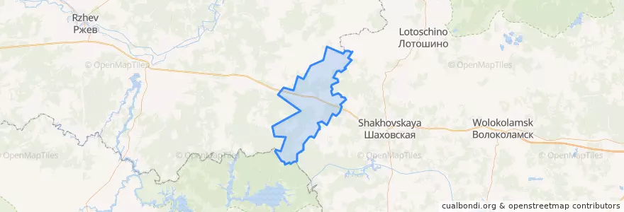 Mapa de ubicacion de Княжьегорское сельское поселение.
