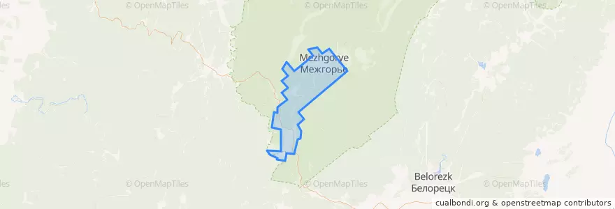 Mapa de ubicacion de メジゴーリエ閉鎖行政地域.