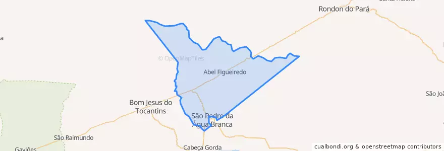 Mapa de ubicacion de Abel Figueiredo.