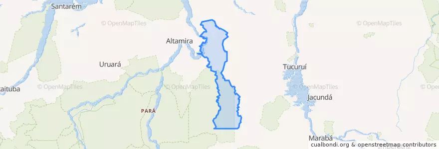 Mapa de ubicacion de Anapu.