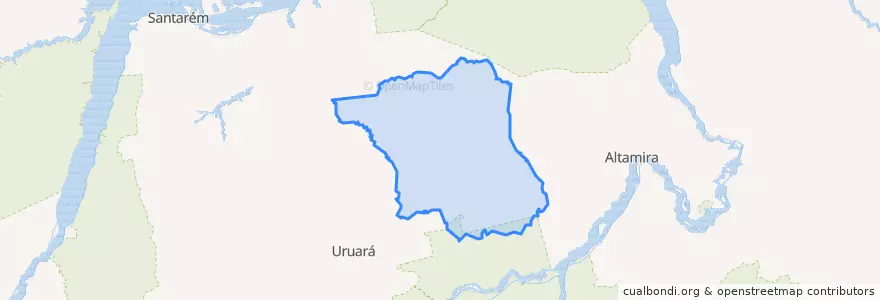 Mapa de ubicacion de Medicilândia.