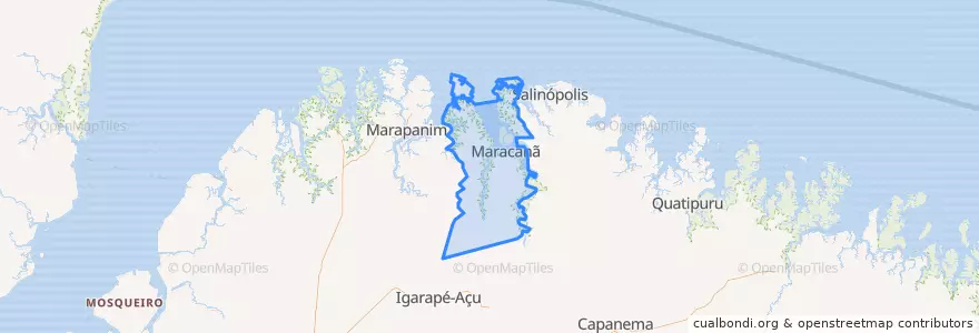 Mapa de ubicacion de Maracanã.