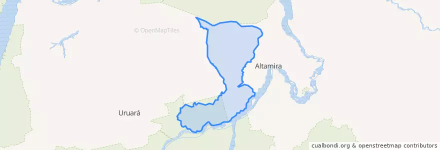 Mapa de ubicacion de Brasil Novo.