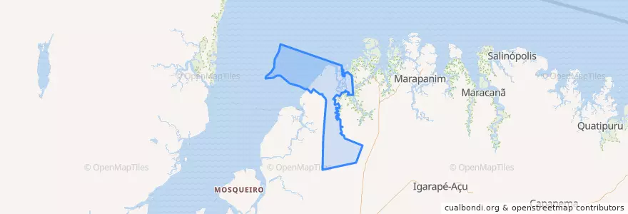 Mapa de ubicacion de São Caetano de Odivelas.