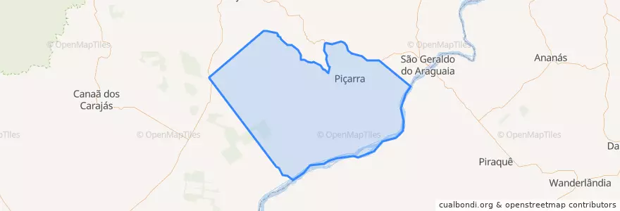 Mapa de ubicacion de Piçarra.