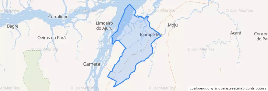 Mapa de ubicacion de Igarapé-Miri.