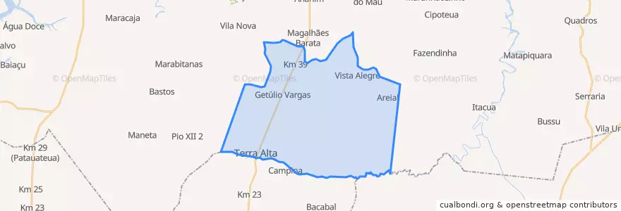 Mapa de ubicacion de Terra Alta.