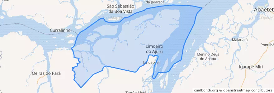 Mapa de ubicacion de Limoeiro do Ajuru.