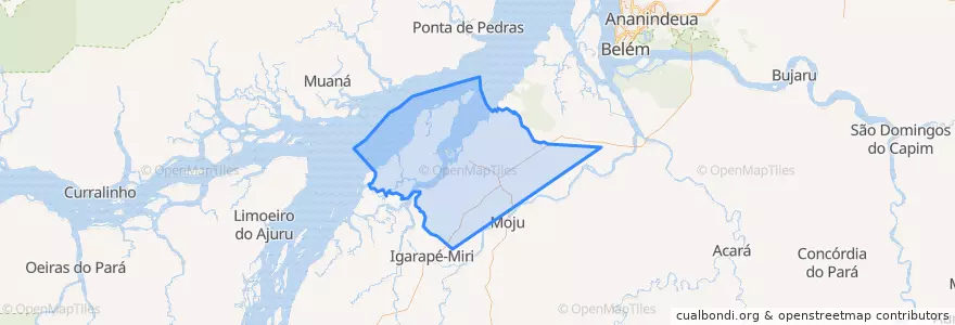 Mapa de ubicacion de Abaetetuba.