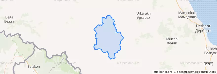 Mapa de ubicacion de Кулинский район.