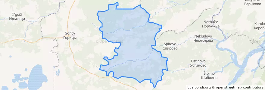 Mapa de ubicacion de Печетовское сельское поселение.