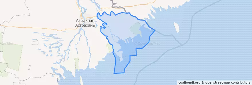 Mapa de ubicacion de Володарский район.