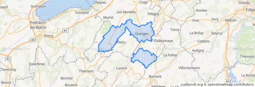 Mapa de ubicacion de Valbroye.