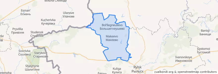 Mapa de ubicacion de Никольниковский сельсовет.