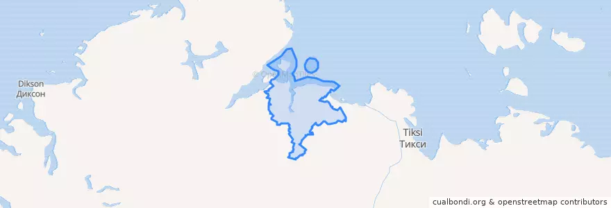 Mapa de ubicacion de Анабарский национальный улус.