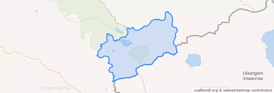 Mapa de ubicacion de Монгун-Тайгинский кожуун.