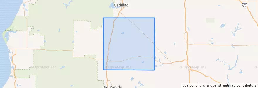 Mapa de ubicacion de Osceola County.