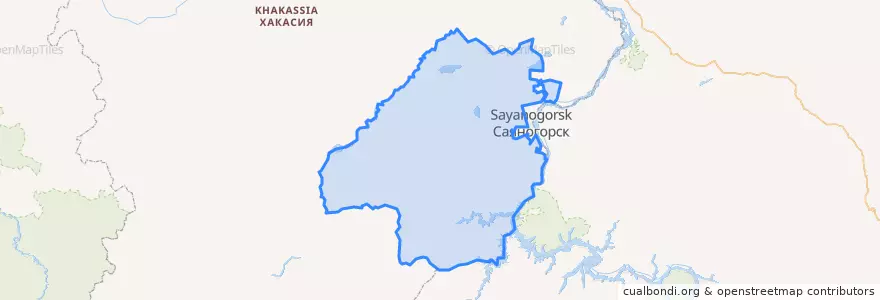Mapa de ubicacion de Бейский район.