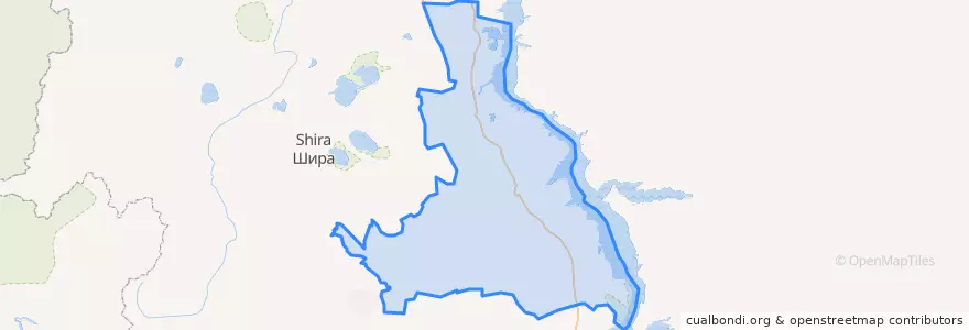 Mapa de ubicacion de Rajon Bogradski.