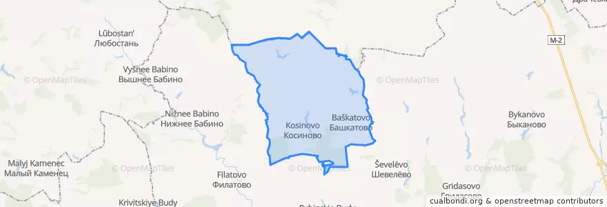 Mapa de ubicacion de Башкатовский сельсовет.