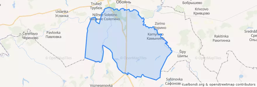 Mapa de ubicacion de Афанасьевский сельсовет.