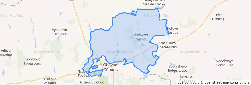 Mapa de ubicacion de Рудавский сельсовет.