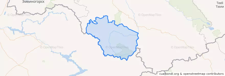 Mapa de ubicacion de Усть-Коксинский район.