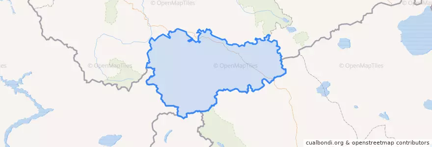 Mapa de ubicacion de Кош-Агачский район.