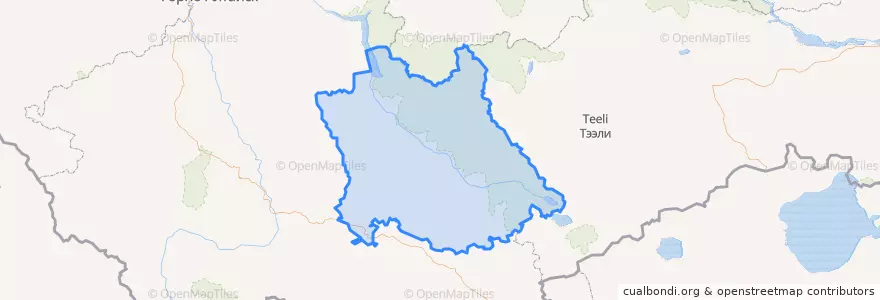 Mapa de ubicacion de Улаганский район.