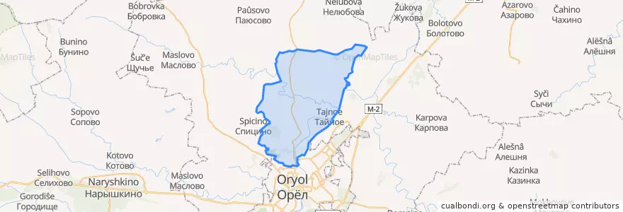 Mapa de ubicacion de Неполодское сельское поселение.