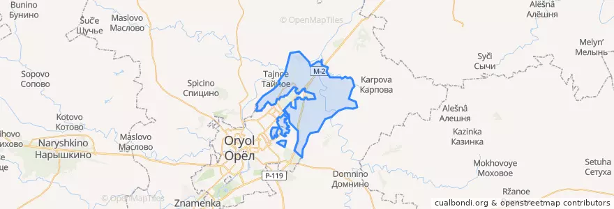 Mapa de ubicacion de Платоновское сельское поселение.