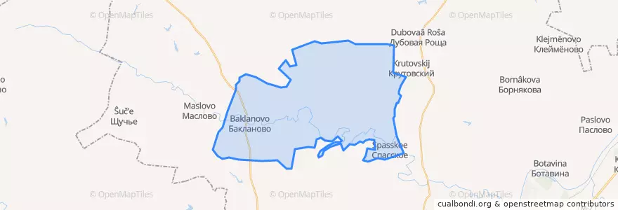Mapa de ubicacion de Спасское сельское поселение.