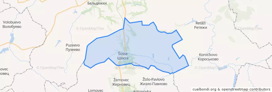 Mapa de ubicacion de Гостомльское сельское поселение.