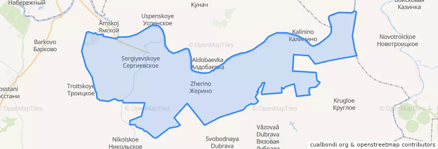 Mapa de ubicacion de Сергиевское сельское поселение.