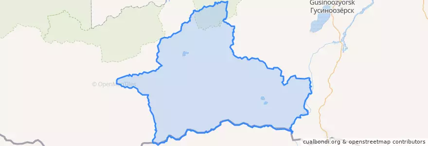 Mapa de ubicacion de Джидинский район.
