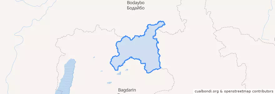 Mapa de ubicacion de Муйский район.