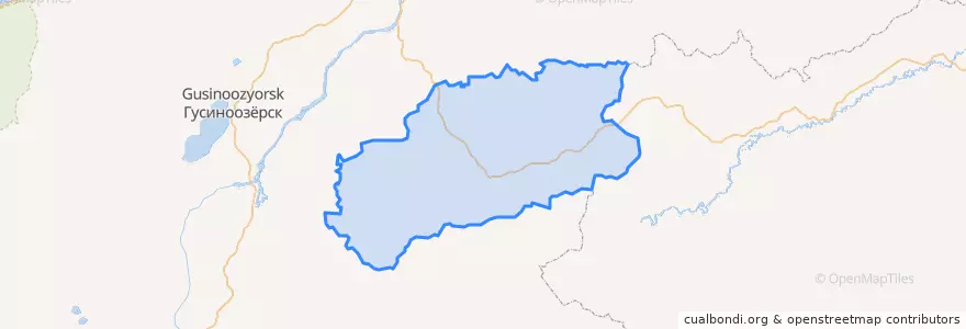 Mapa de ubicacion de Мухоршибирский район.