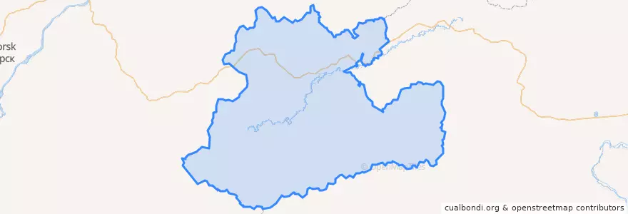 Mapa de ubicacion de Петровск-Забайкальский район.