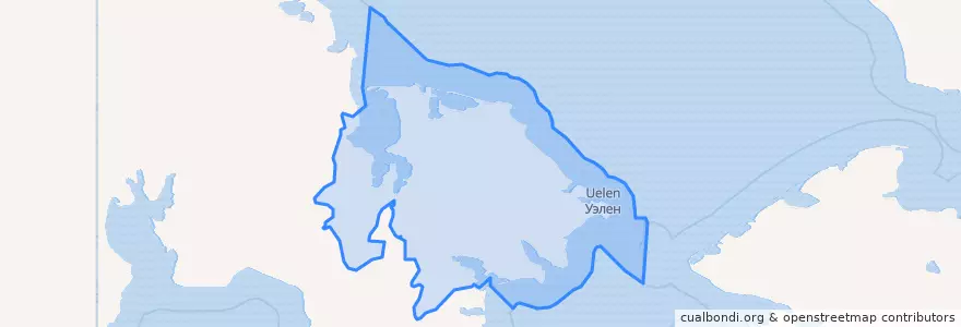 Mapa de ubicacion de Chukotsky District.