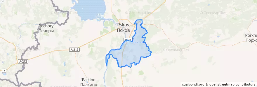 Mapa de ubicacion de Ядровская волость.