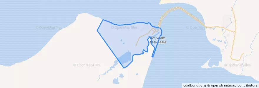Mapa de ubicacion de Anadyr Urban Okrug.