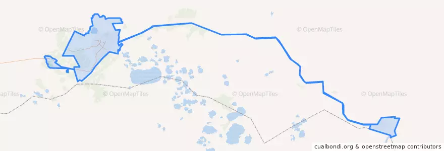 Mapa de ubicacion de городской округ Ноябрьск.