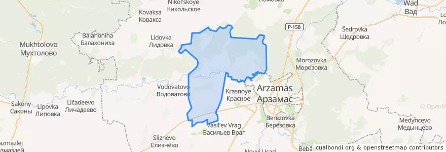 Mapa de ubicacion de Абрамовский сельсовет.