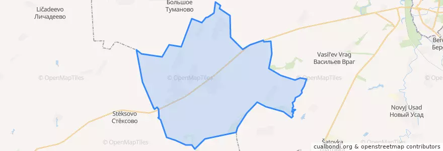 Mapa de ubicacion de Слизнёвский сельсовет.