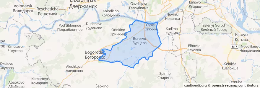 Mapa de ubicacion de Доскинский сельсовет.
