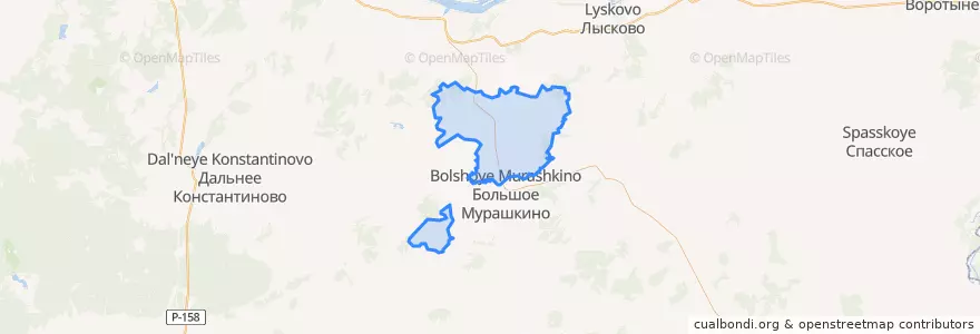 Mapa de ubicacion de Холязинский сельсовет.