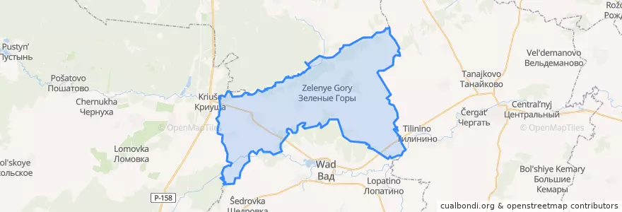 Mapa de ubicacion de Круто-Майданский сельсовет.