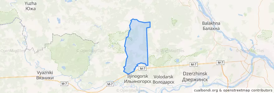 Mapa de ubicacion de Мулинский сельсовет.