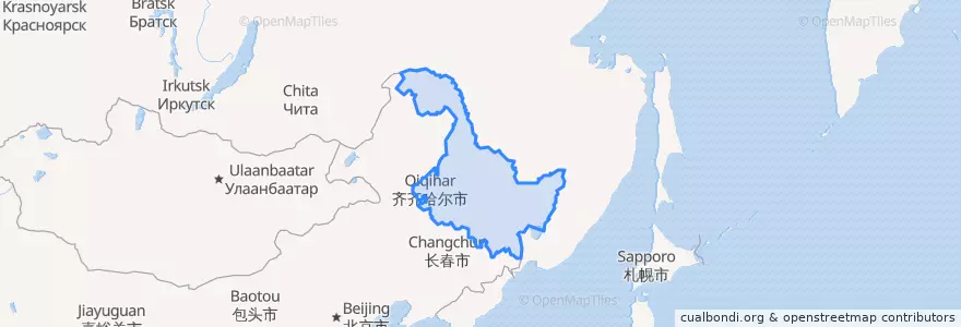 Mapa de ubicacion de 黑龙江省.