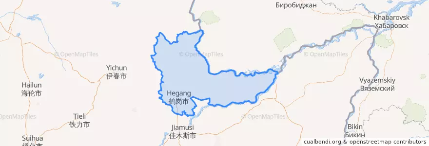 Mapa de ubicacion de Хэган.
